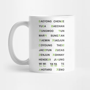 NCT's hangul names - White (OT23) Mug